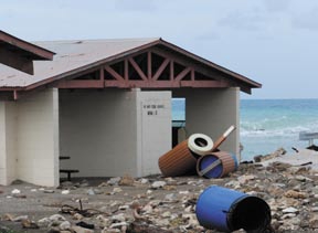 Damage from hurricane Dean, 2007, Guantanamo -a.jpg