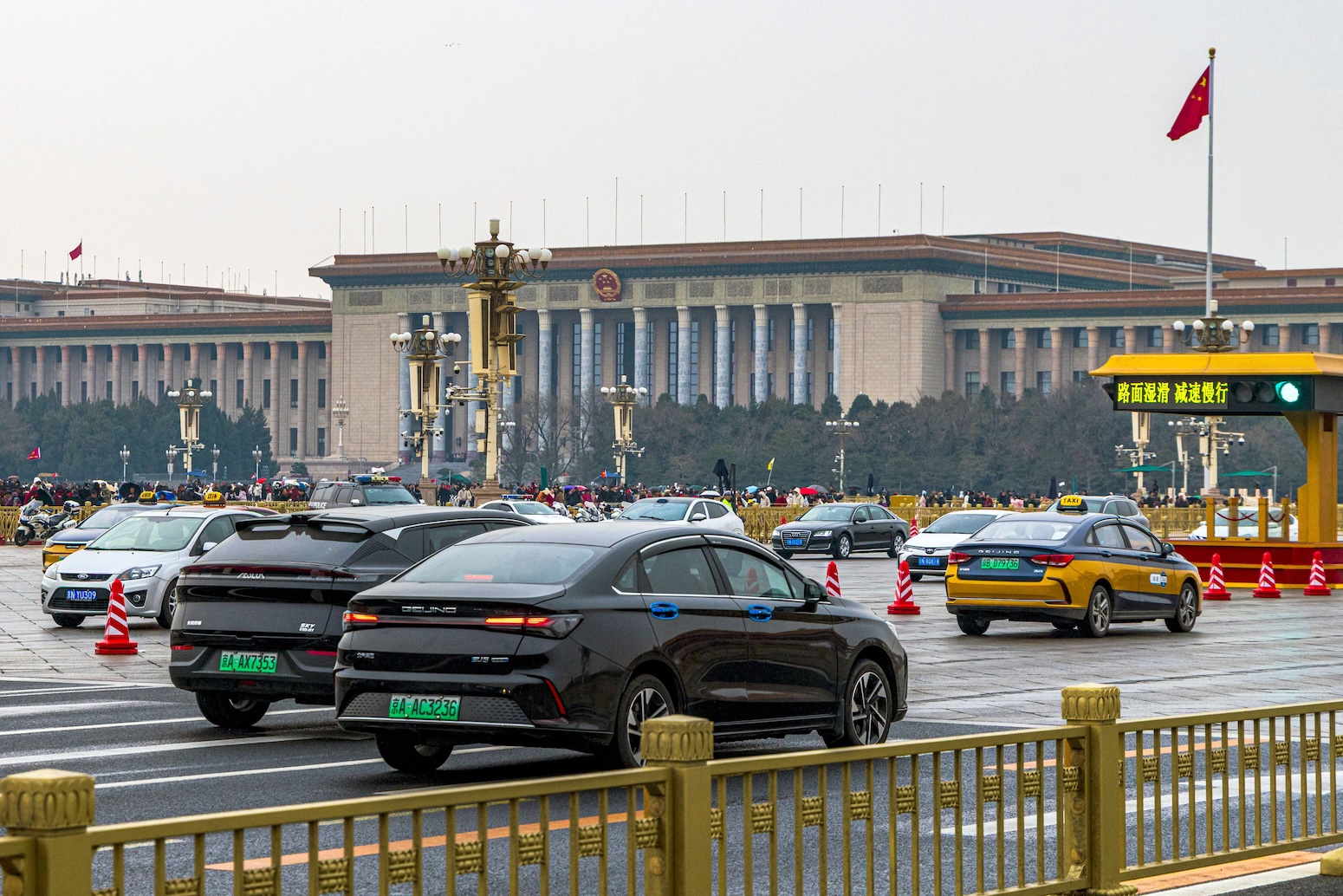 Traffic in Beijing, China. Credit: one-image photography / Alamy Stock Photo
