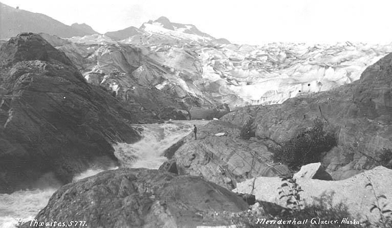 Mendenhall Glacier and river, ca 1912 (THWAITES 363).jpeg