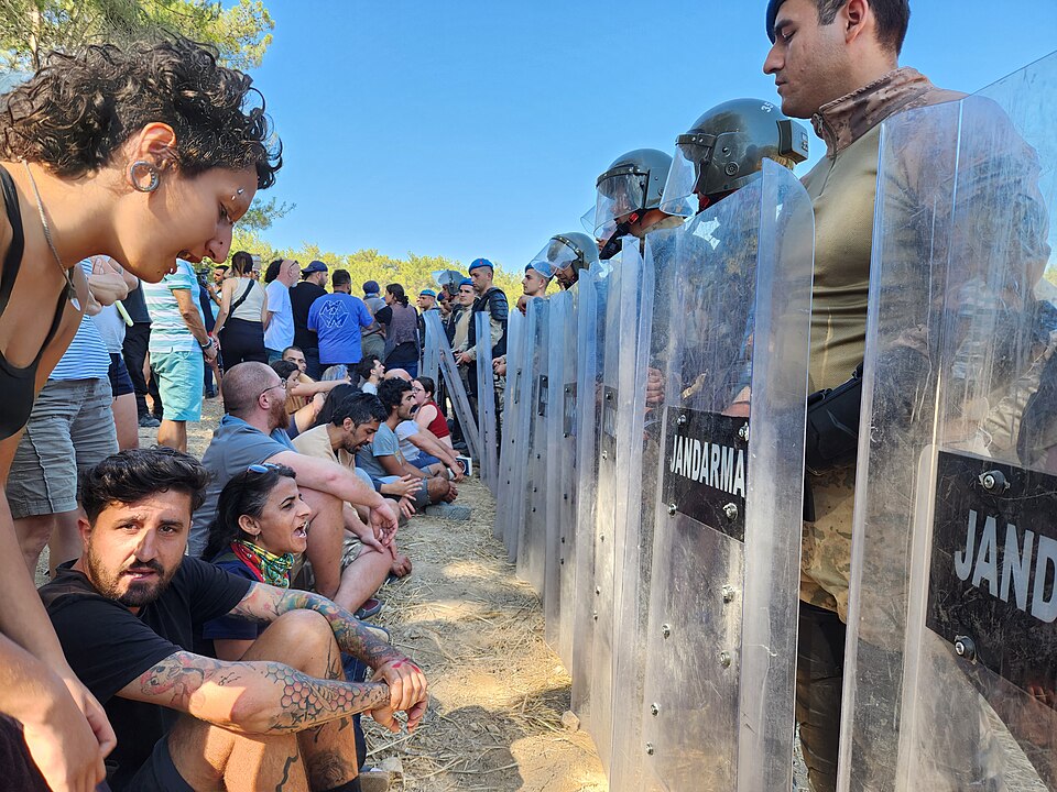 Activists protesting tree-cutting efforts in Akbelen Forest.jpg