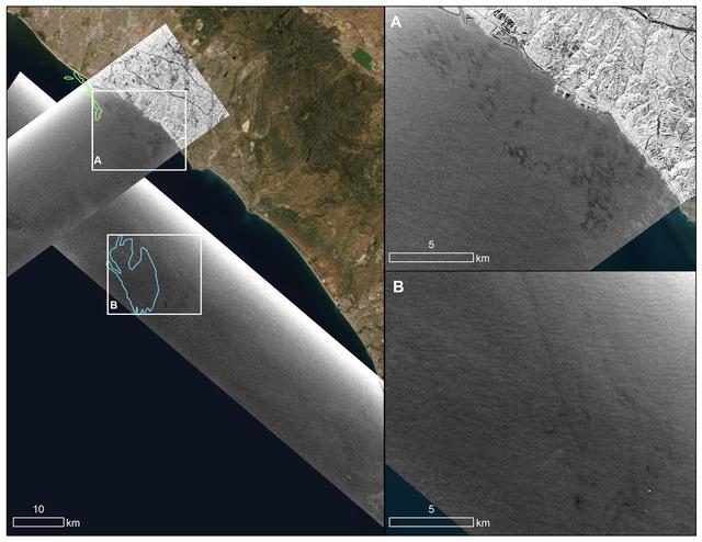 UAVSAR Oil Slicks