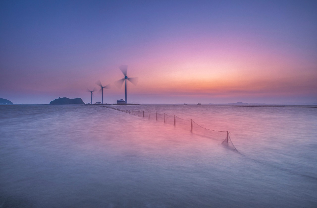 sea, windmills, sunset, ocean, water, wind turbines, wind energy, island, nature, sky, clouds, dusk, twilight, evening, scenery, scenic, windmills, wind turbines, wind turbines, wind turbines, wind turbines, wind energy, wind energy, wind energy, wind energy, wind energy, scenery, scenery, scenery — Image by 강춘성 from Pixabay · Pixabay Content License